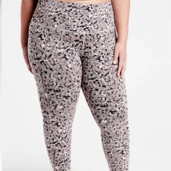 Athleta Elation Textured 7/8 Tight size 3X Meadow Decadent Chocolate - Picture 1 of 8